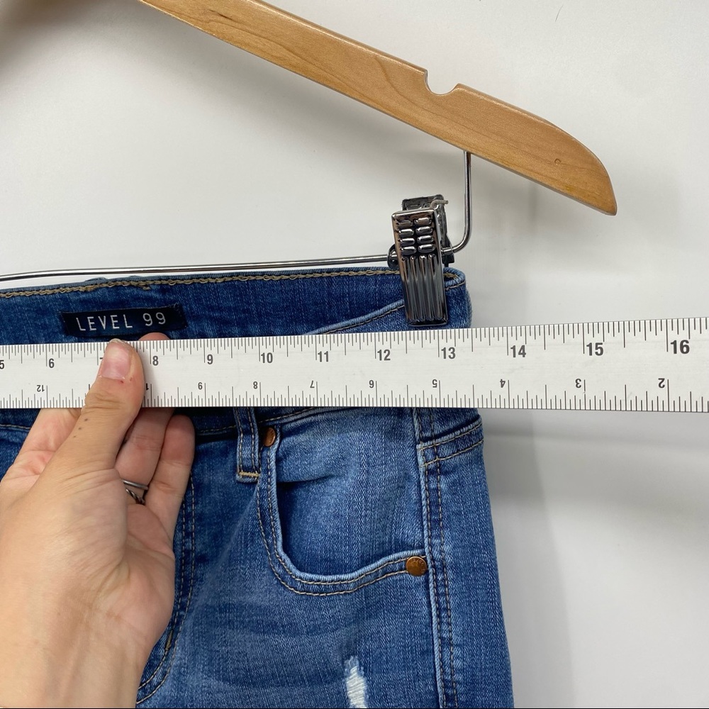 Anthropologie Level 99 Dark Wash Skinny Jeans Size 2 - Picture 5 of 7